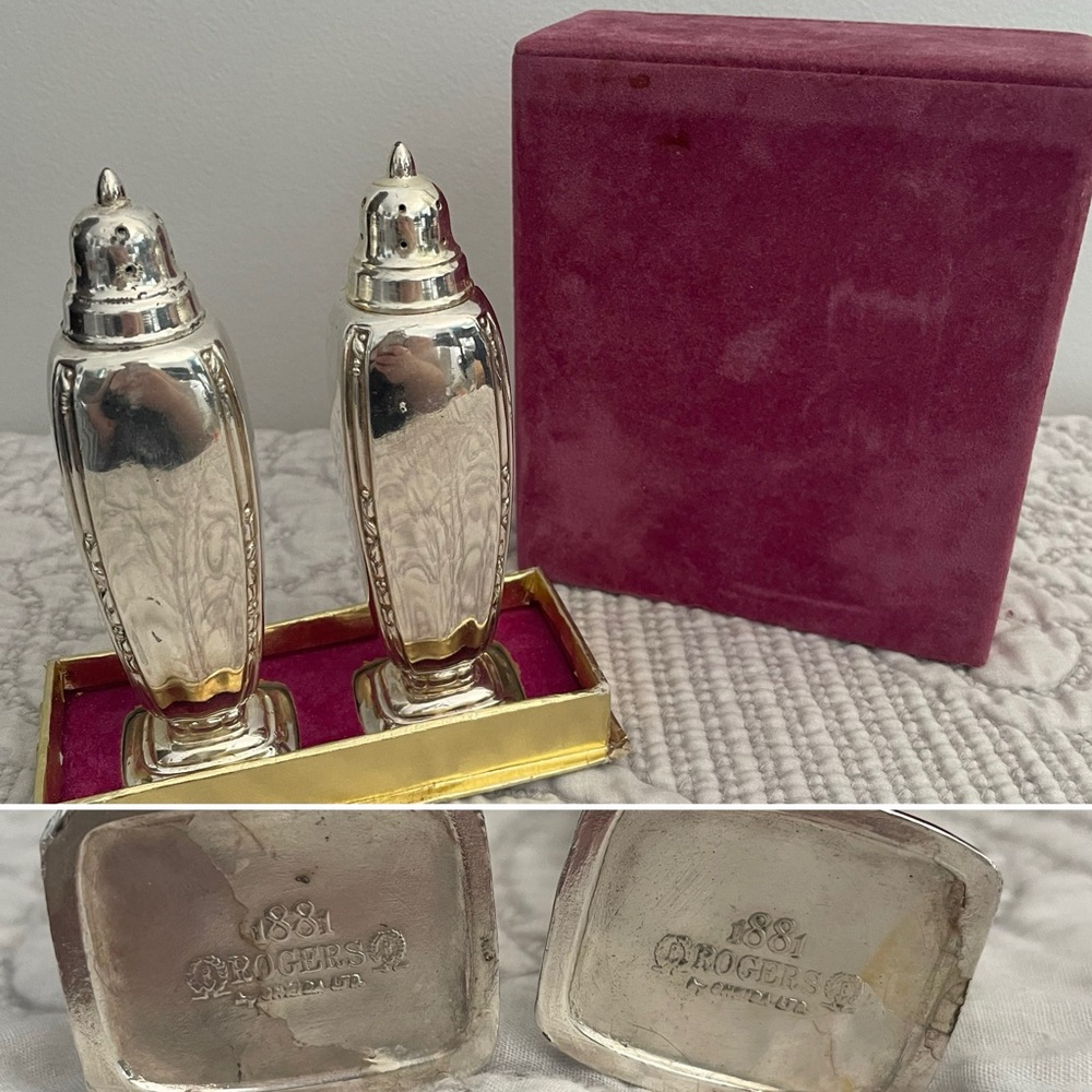 Vintage Rogers Salt & Pepper shakers